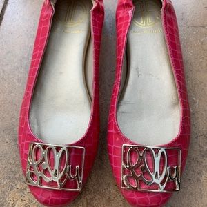Lilly Pulitzer Patent Leather Pink Ballet Flats